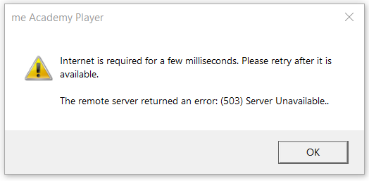 Internet Required